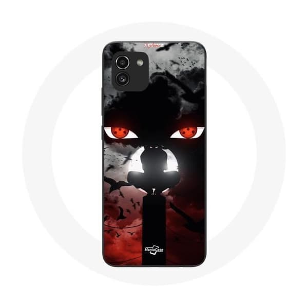 Coque Samsung Galaxy A03 Itachi Uchiwa Naruto Anime-taidetta