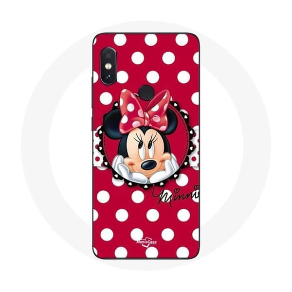 Coque för Xiaomi Redmi Note 5 AI Dual Camera Minnie Mouse Tecknad Röd