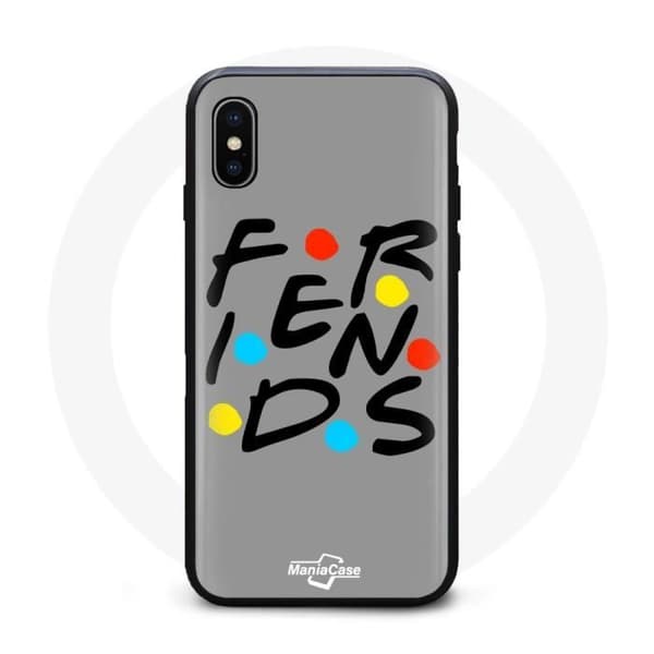 Silikonecover - Venner - Iphone XS Max - Sort - Unisex - Voksen