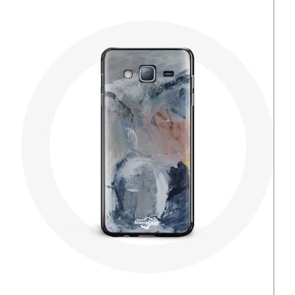 Samsung Galaxy A3 - Harmaa abstrakti tekstuuri kuori