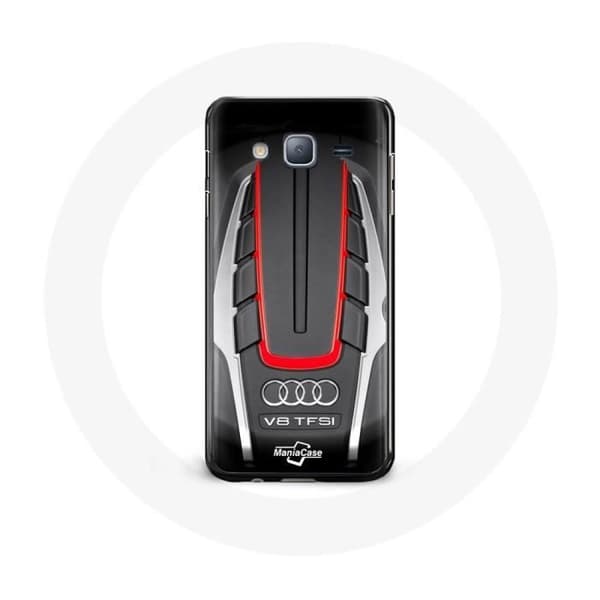 Cover til Samsung Galaxy J5 Audi S8 Rødt logo