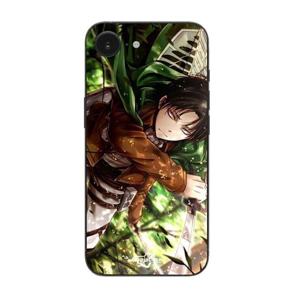 Coque Maniacase til iPhone 16E Attack on Titan Levi Ackerman Svart