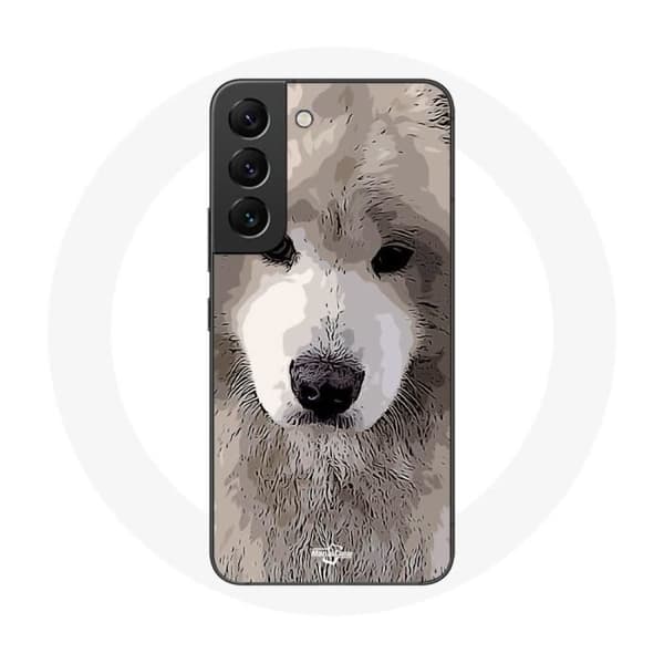 Samsung Galaxy S21 FE - Samojedi Harmaa Koirarotu Kuori
