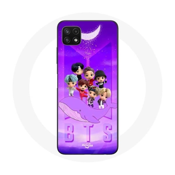 Coque för Samsung Galaxy A22 5G BTS TinyTAN Animation Affisch RM Jin Suga J-Hope Jimin Jungkook Och V Zero O’Clock