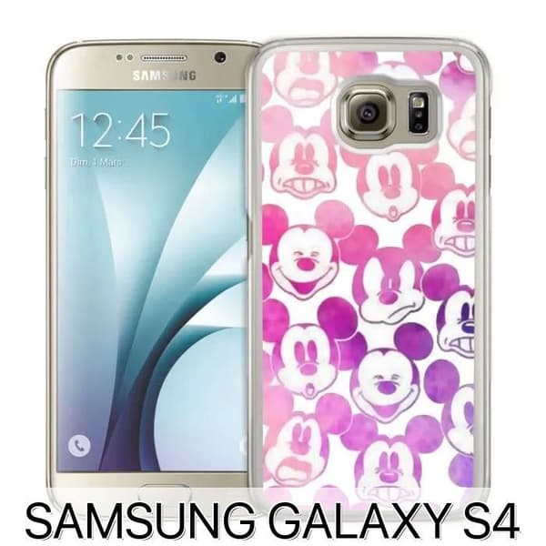 Coque Samsung Galaxy S4: Mickey Pink Head