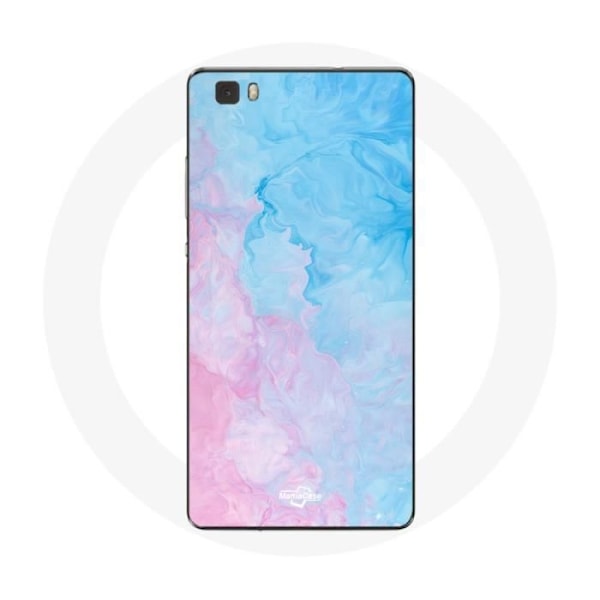 Mobilskydd för Huawei P8 Blå rosa bakgrund