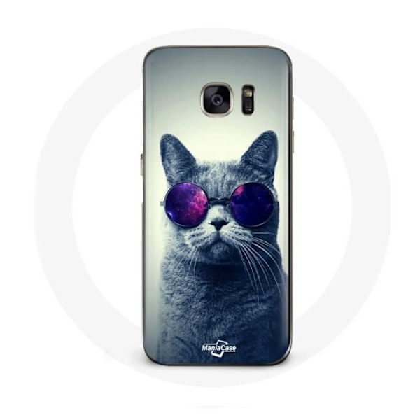 Plånbok för Samsung Galaxy S6 edge Chat Glasögon Stil