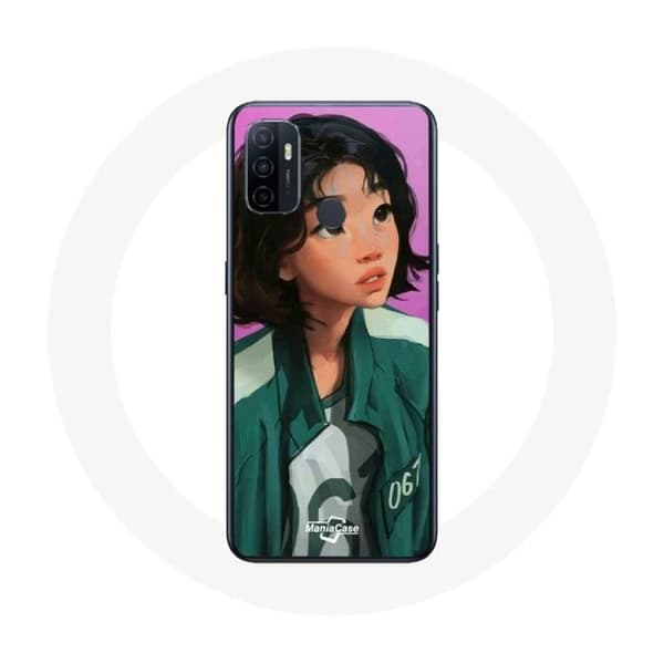 Coque Oppo A53 Squid Game Kang Sae Byeok taide