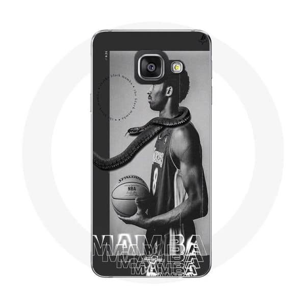 Coque Maniacase för Samsung Galaxy A5 2016 Kobe Bryant NBA black mamba mentalitet Sort