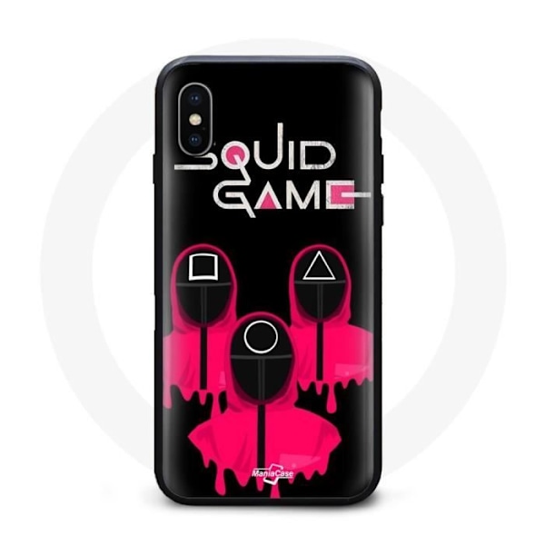 Coque iPhone XS Max Face Square Squid Game