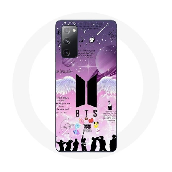 Coque för Samsung Galaxy S20 FE BTS Bangtan Affisch Signatur Logotyp Svart