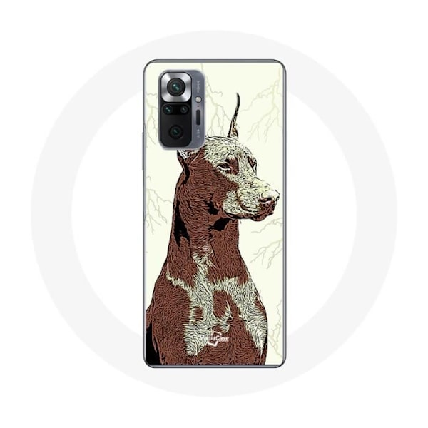 Skyddsfodral för Xiaomi Redmi Note 10 Pro Doberman hundras