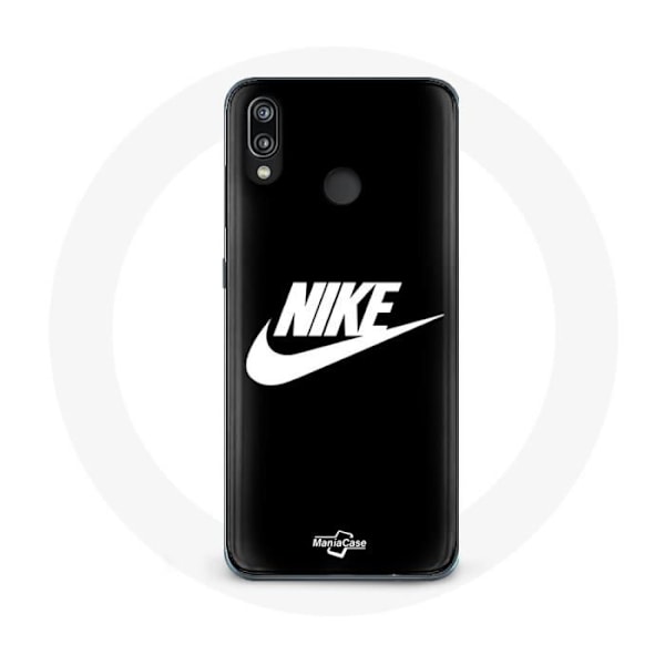 Coque - Nike - P20 Lite - Mjuk - Svart - Vit logotyp Svart vit
