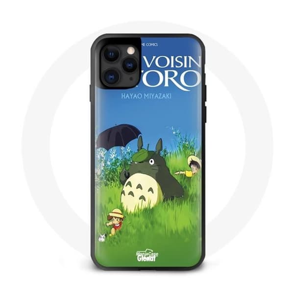 iPhone 11 Cover - Maniacase - Totoro - Silikone - Blød - Sort Svart