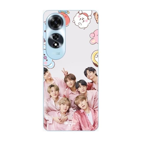 Coque - MANIACASE - A60 - Kpop BTS - Rose - Blød Rosa