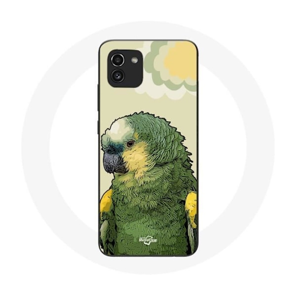 Coque Samsung Galaxy A03 Amazone Papegojor Grön