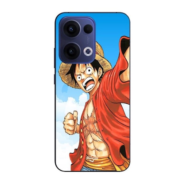 Mobilskal - Maniacase - Oppo Reno 13 5G - Silikon - Mjuk - Monkey D Luffy Svart
