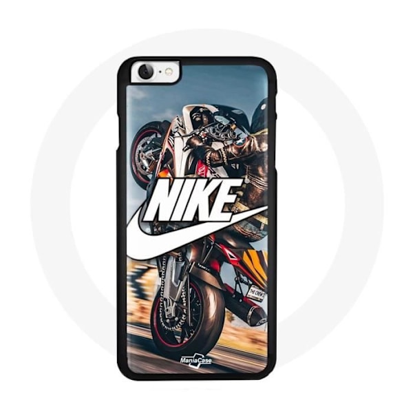 Coque - Maniacase - Iphone 8 - Nike-logotyp - Silikon - Mjuk svart