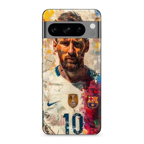 Coque - MANIACASE - Google Pixel 8a Pro - Silikon - Svart - Messi nr 10 Svart
