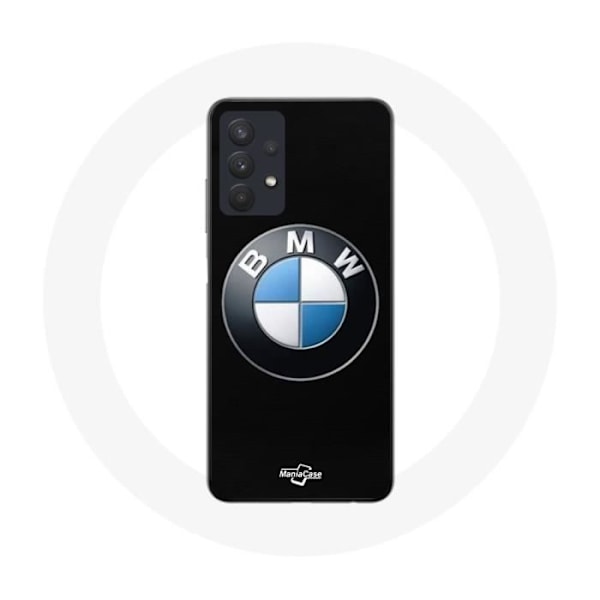Coque Maniacase för Samsung Galaxy A32 4G BMW-logotyp svart bakgrund