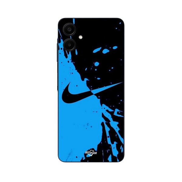 Coque för Samsung Galaxy A06 nike logotyp Färg svart och blå Maniacase Svart