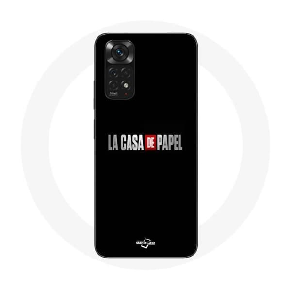 Coque - La casa de papel - Xiaomi Redmi Note 11 4G - Blød - Sort - Beskyttelse