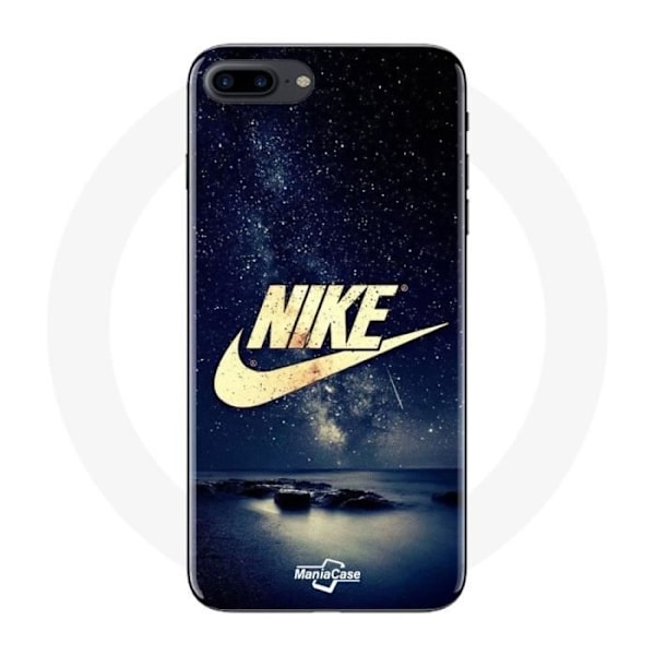 Coque för Iphone 7 Plus Nike Logotyp Guld Stjärnklar Natt - Maniacase