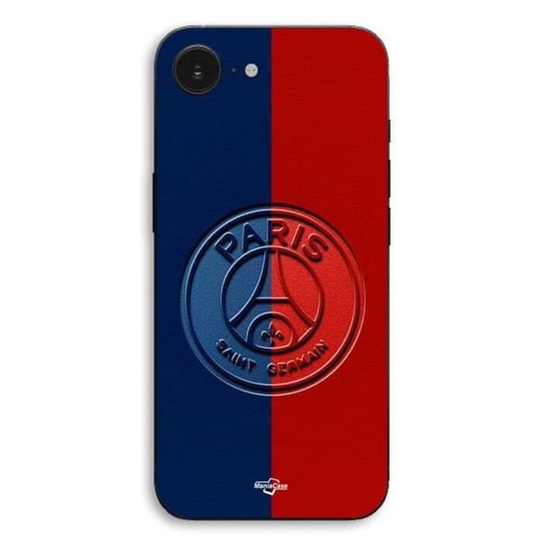 iPhone 17e PSG Paris Saint Germain -logo Manicase Svart
