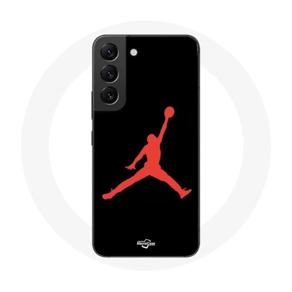 Coque för Samsung Galaxy S21 FE Michael Jordan Logotyp Röd