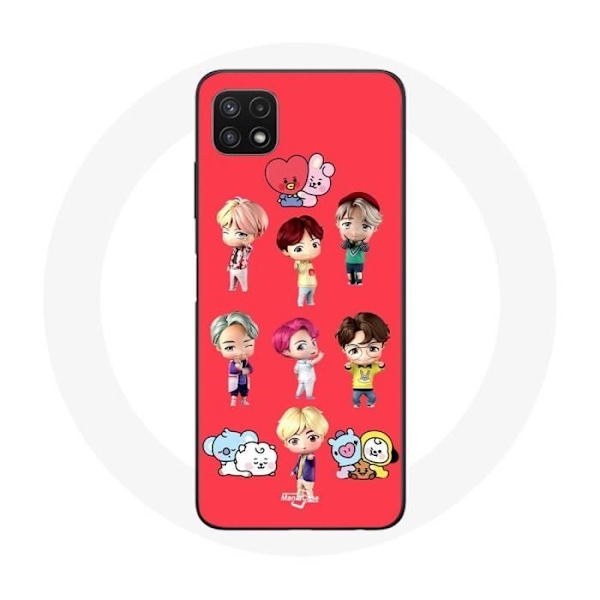 Coque för Samsung Galaxy A22 5G BTS TinyTAN Animation BT21 Affisch