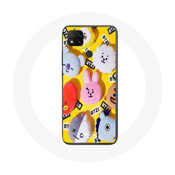 Coque för Xiaomi Redmi 9C BTS Bangtan Sonyeondan BT21 Tata Chimmy Cooky Rj Shooky Koya Mang och Van