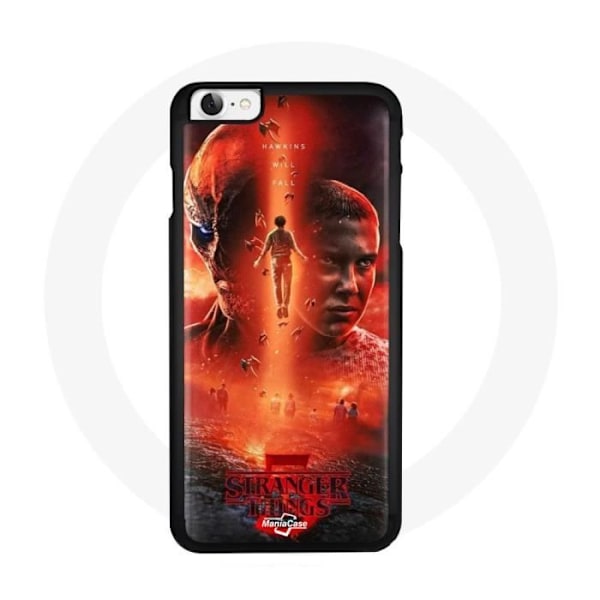 Coque - Maniacase - Iphone 6 Plus - Blød - Sort - Stranger Things Sæson 5
