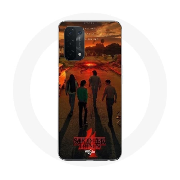 Coque för Oppo A74 Stranger Things Säsong 4 Affisch Konst Besättning av den Nya Teorin