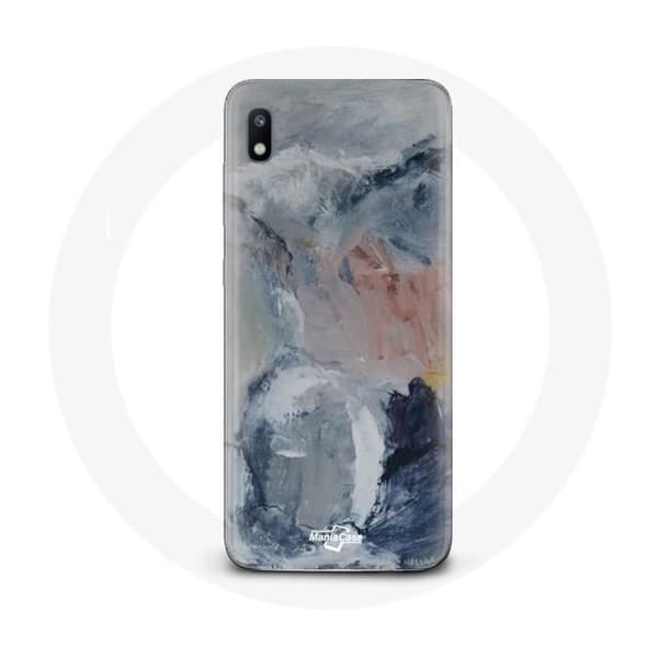 Coque - Samsung - Galaxy A10 - Grå - Abstrakt textur - Flexible Grå