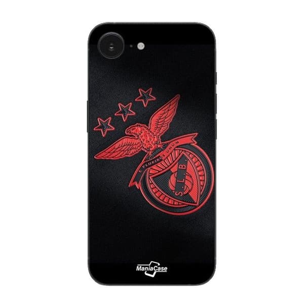 Coque Maniacase til iPhone 16E SLB BENFICA SORT BAGGRUND Svart