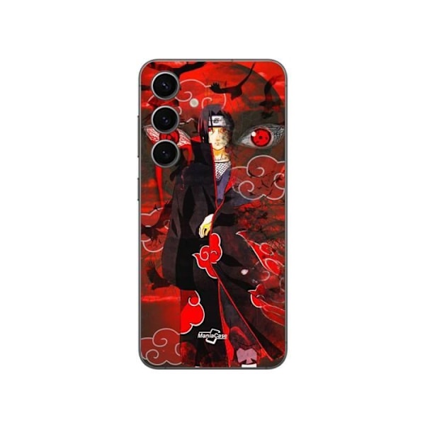 Coque Samsung Galaxy S24 plus Demon Slayer Kimetsu no Yaiba Itachi Uchiha framsida röd Maniacase