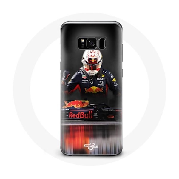 Coque - Maniacase - Samsung Galaxy S8 Plus - Formel 1 Max Verstappen - Skydd - Mjuk Svart