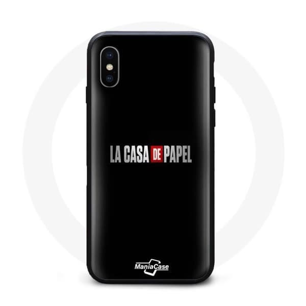 Coque - La casa de papel - Iphone XS Max - Blød - Sort - Unisex