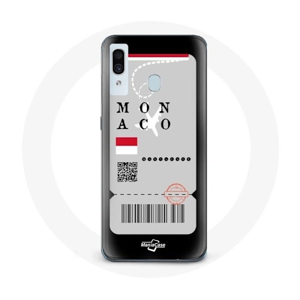 Cover til Samsung Galaxy A20e Flybillet Monaco
