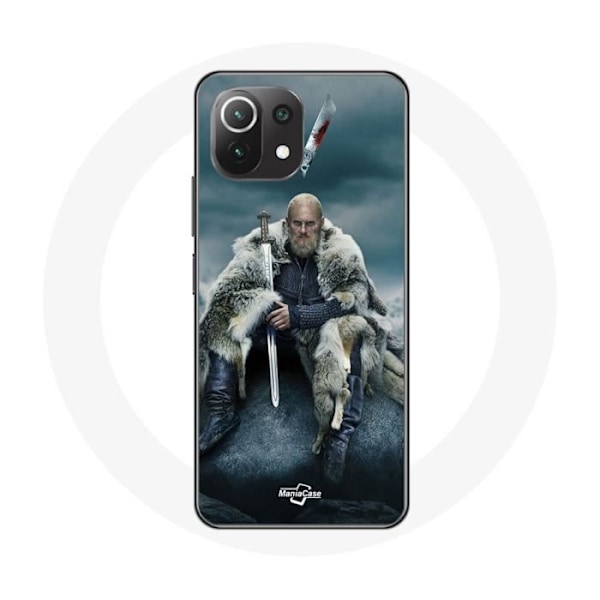 Coque - Vikings - Mi 11 Lite - Mjuk - Grå - Ragnar Lothbrok logotyp V Svärd Grå
