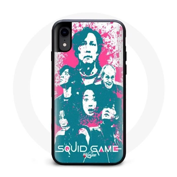 Coque Iphone XS Squid Game ansiktsaffisch