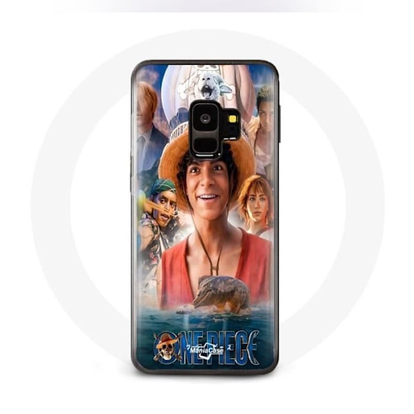 Coque - Maniacase - Samsung Galaxy S9 Plus - Flexibel - Svart - Luffy One Piece Konst Säsong 1