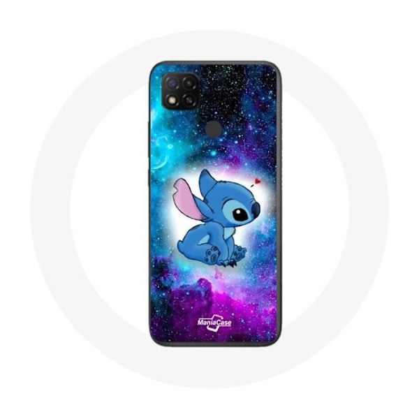 Coque - Maniacase - Redmi 9C - Flexibel - Färgglad - Stitch Ohana Citation Utrymme Färgad