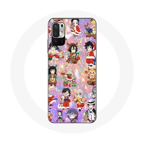 Coque för Xiaomi Poco M3 Pro Demon Slayer God Jul visar julklappen