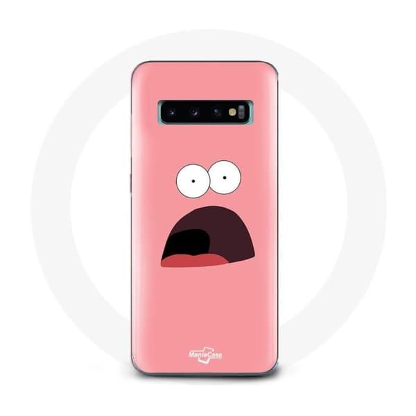 Coque - Bob Sponge - Samsung Galaxy S10 Plus - Blød - Rosa - Patrick Stjerne Rosa