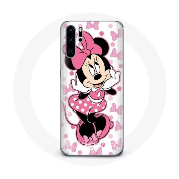 Skyddsfodral för Huawei P30 Minnie Mouse Söt tecknad rosa