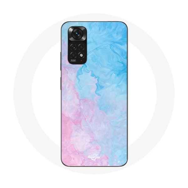 Cover til Xiaomi Redmi Note 11S Blå rosa baggrund