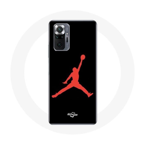 Coque för Xiaomi Redmi Note 10 Pro Michael Jordan Logotyp Röd