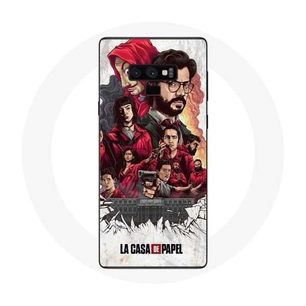 Cover til Samsung Galaxy Note 9 La Casa De Papel plakatkunst