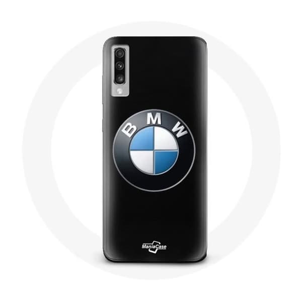 Cover til Samsung Galaxy A50 BMW Logo sort baggrund